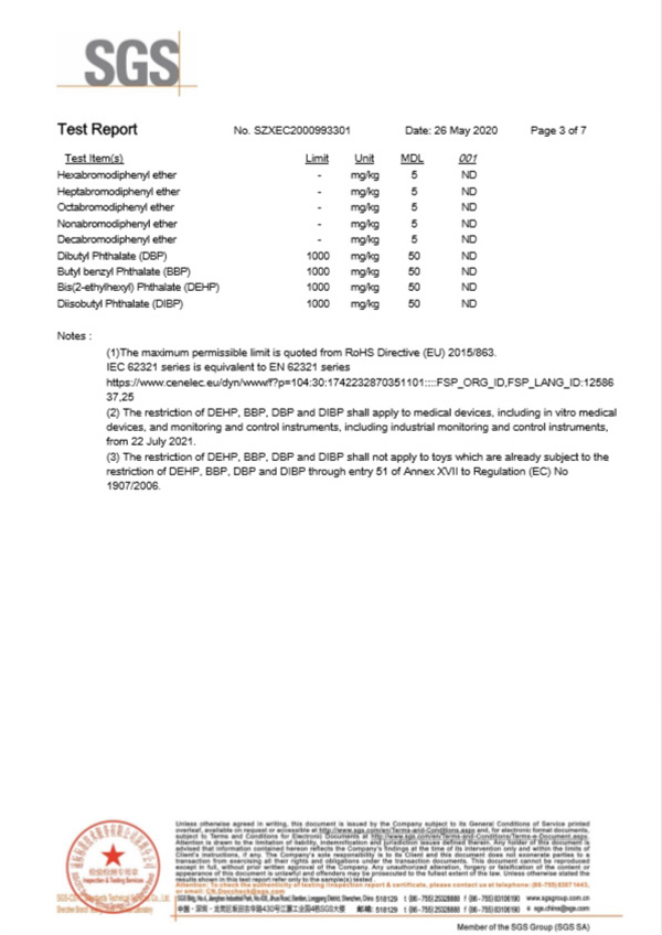 貼片自恢復(fù)保險(xiǎn)絲SGS認(rèn)證報(bào)告3
