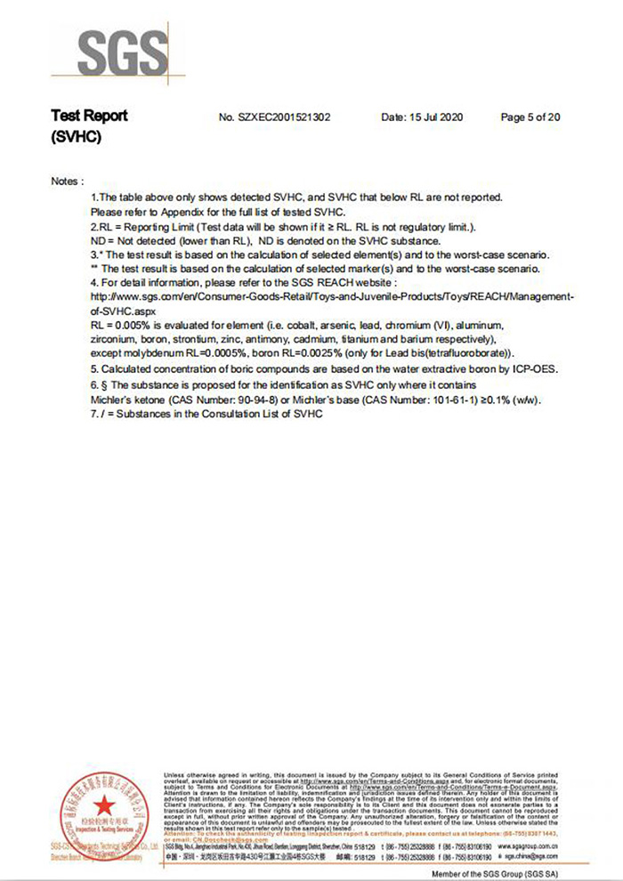 自恢復(fù)保險(xiǎn)絲REACH認(rèn)證5